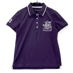 サイズ：2 23区GOLF ニジュウサンクゴルフ  半袖ポロシャツ  パープル系 [240101589223] ゴルフウェア レディース ストスト