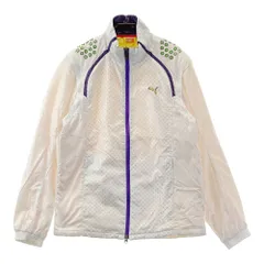 サイズ：M PUMA GOLF プーマゴルフ  2WAY 中綿ジップジャケット ドット柄 ホワイト系 [240101597401] ゴルフウェア メンズ ストスト