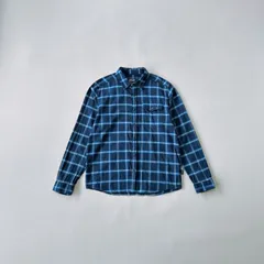 【極美品】パタゴニア オーガニックコットン ネルシャツ M 2020年製 青 紺