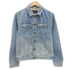 バーバリーブラックレーベル BURBERRY BLACK LABEL デニムジャケット Gジャン ジージャン M 裏地ノバチェック インディゴブルー D1F08-110-22 /AE ■GY50