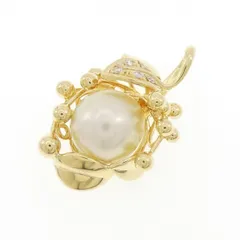 K18YG 白蝶パール ペンダント