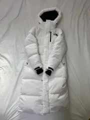 THE NORTH FACE ザノースフェイス 白 ダウンジャケット ロング丈