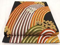 平和屋着物○上質な小紋 型染め 松皮菱孔雀花文 正絹 逸品 AABC2182gw