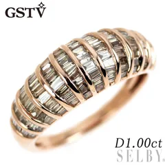 ゴールドリング GSTV GSTV K18WG ダイヤモンドリングD1.47ct D0.07ct