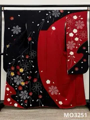 振袖 金駒 金彩 銀通し 絞り 紋意匠 身丈157cm 撥水加工済 MO3251