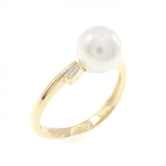K18YG アコヤパール リング 6.7mm