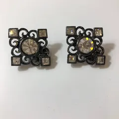 希少品 イブサンローラン ヴィンテージ イヤリング ラインストーン