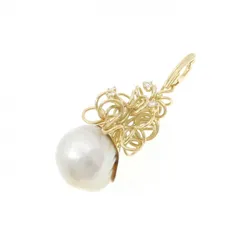 K18YG 白蝶パール ペンダント