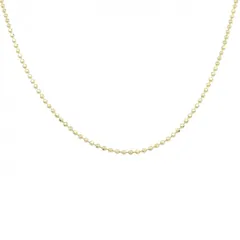 K18YG ボール チェーンネックレス