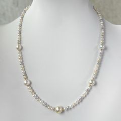 おまとめ♡素晴らしい照り艶♡k18♡アコヤ真珠♡ロングネックレス