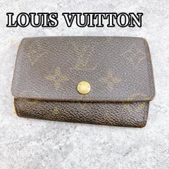 H-346 LOUIS VUITTON ルイヴィトン  モノグラム キーケース 6連 ブラウン 中古 鍵収納 定番 人気 メンズ レディース