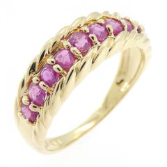 新品仕上げ済み✨天然ルビー0.55ct D0.61ct 取り巻きリング 9号 - メルカリ
