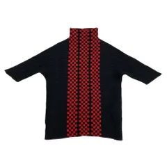 レディースM 美品 イッセイミヤケ 総柄 プリーツ カットソー 半袖 2025年最新】ISSEY MIYAKE レディース 半袖(Tシャツ) Tシャツ