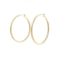 K18YG フープ ピアス