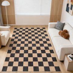 ラグ 絨毯 IKEA イケア ホワイト/ブラック 170x240cm - メルカリ