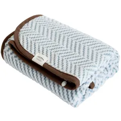 トランパラン シルク入りコットン ブランケット 膝掛け mumブランケット ひざ掛け 5WAY スナップボタン 洗える 約70cm×110cm (ナイト)