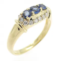 K18YG サファイヤ リング 0.39CT