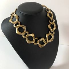 美品✨ イヴサンローラン 極太チェーン ネックレス 喜平 重厚 ゴールド YSL 美品】イヴサンローラン 極太チェーン ネックレス 喜平 重厚 ゴールド