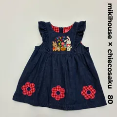 mikihouse ミキハウス chieco saku チエコエコサク⭐︎デニムジャンパースカート 80