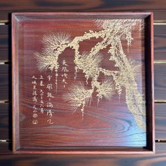 骨董 古伊万里 蕎麦猪口 向付 木箱入 手提げ木箱 おかもち 20個 線描き