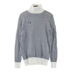 サイズ：0 PEARLY GATES パーリーゲイツ  タートルネック ニットセーター 千鳥柄 ホワイト系 [240101593244] ゴルフウェア レディース ストスト