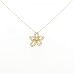 ESSENZA K18YG ダイヤモンド0.30ct ネックレス - メルカリ
