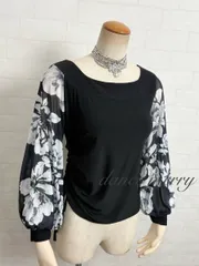 新品　社交ダンス　バルーン袖　トップス　黒　白　グレー　レッスン　パーティ　0332