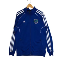 adidas アディダス BOOSSTORE スリーライン チーム刺繍 ライトアウター ワンポイント刺繡 オーバーサイズ ビッグシルエット トラックジャケット ジャージ インドネシア製 Mサイズ ブルー