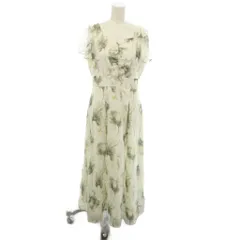 ミッシュマッシュ MISCH MASCH ワンピース M 白 ホワイト 花柄 Vネック 半袖 /JP