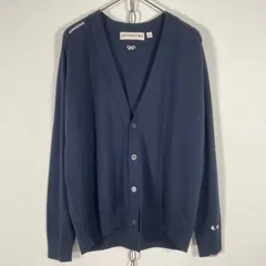 UNIQLO anya hindmarch 薄手 ウールニット カーディガンネイビー系 Sサイズ