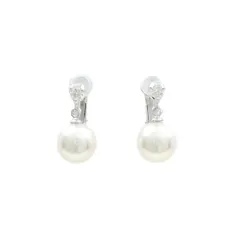 K18WG アコヤパール イヤリング 8.7mm