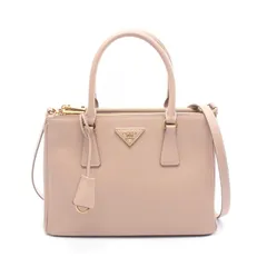 プラダ PRADA ハンドバッグ SAFFIANO LUX ガレリア 1BA863 ベージュ サフィアーノレザー ガレリア 2wayトートバッグ レディース Used A