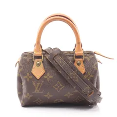 ルイ・ヴィトン LOUIS VUITTON ハンドバッグ ミニスピーディ モノグラム M41534 PVCコーティングキャンバス レザー ミニ・スピーディ レディース Used B