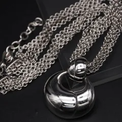 L266 MONET モネ ネックレス 4連 シルバー デザイン コスチュームジュエリー