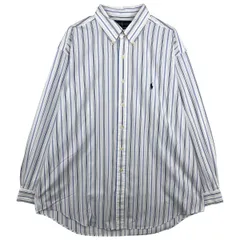 古着 ラルフローレン Ralph Lauren YARMOUTH 長袖 ボタンダウンストライプシャツ メンズXL相当/eaa597701