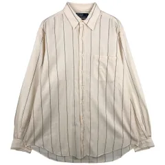 古着 ラルフローレン Ralph Lauren POLO by Ralph Lauren BENNETT 長袖 コットンストライプシャツ メンズL相当/eaa597706