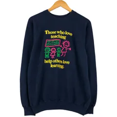 古着 80年代 ヘインズ Hanes 青タグ プリントスウェットシャツ トレーナー USA製 メンズXL相当 ヴィンテージ/eaa596303