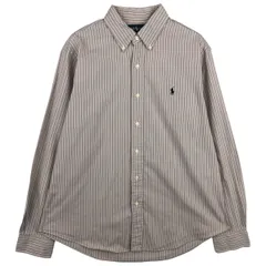 古着 ラルフローレン Ralph Lauren CUSTOM FIT 長袖 ボタンダウンストライプシャツ メンズL相当/eaa597773