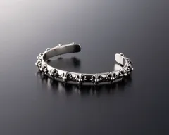 バングル ブレスレット シルバー925  メンズ レディース 唐草 フローラル ゴシック バイカー系 高品質 新品 925刻印 125