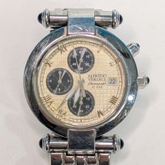ALFREDO VERSACE クロノグラフ 腕時計 本体 稼働品 - メルカリ