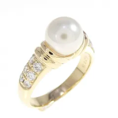 K18YG アコヤパール リング 7.3mm