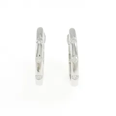 K18WG ダイヤモンド フープ ピアス 0.20CT