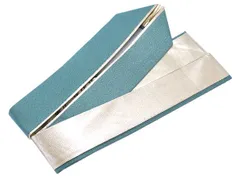 着物美人 送料込み 重ね襟 くすみ 正絹 伊達襟 重ね衿 掛け襟 襟 振袖重ね襟 成人式重ね襟 重ね襟水色 重ね襟ラメ 成人式 結婚式 入学 卒業式 振袖 訪問着 附下 色無地 着物 4way 【 水色 金 ラメ 両面 】m339015-2E10