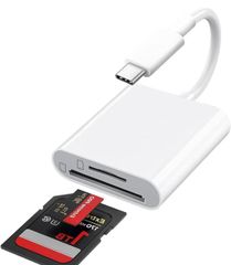 SDカードリーダー タイプc 【2025新安定版】 Type-C SD TFカード 2in1 メモリカードリーダー OTG機能 設定不要 デジカメ スマホ データ転送 高速双方向 ビデオ/ファイル/写真読み込み 変換アダプタ