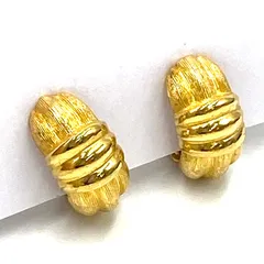 Christian Dior クリスチャン　ディオール　イヤリング　両耳　ゴールド　フープ