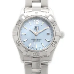 電池交換済 TAG Heuer タグホイヤー アクアレーサー WAF1417 300ｍ防水 デイト 青 ブルーシェル SS ステンレス レディース クォーツ【6ヶ月保証】【腕時計】【中古】 電池交換済 TAG Heuer タグホイヤー アクアレーサー WAF1417 300m防水