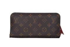 LOUIS VUITTON ルイヴィトン ポルトフォイユ アンソリット 長財布 M60249 モノグラムキャンバス ブラウン レッド 美品 中古 4b010809