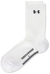 アンダーアーマー UAゴルフソックスクルー メンズ WHT 日本 MD 日本サイズM相当