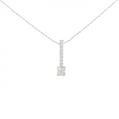 K18WG ダイヤモンド ネックレス 0.2CT