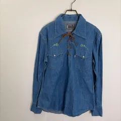 S00059 Levi's silverTab レースアップ デニムシャツ M